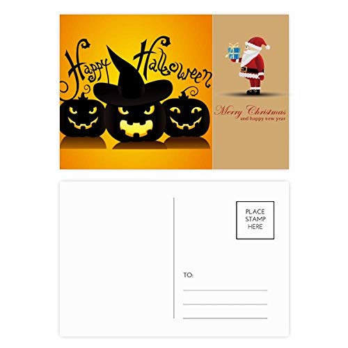 Cartes postales Halloween fantôme de la peur et Corpse Père Noël pour correspondance