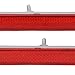 Srliya 1 Pair Rear Bumper Reflector 81910-35060 Red Lens Car Tail Reflector Trim Replacement for Toyota FJ Cruiser 2007-2014