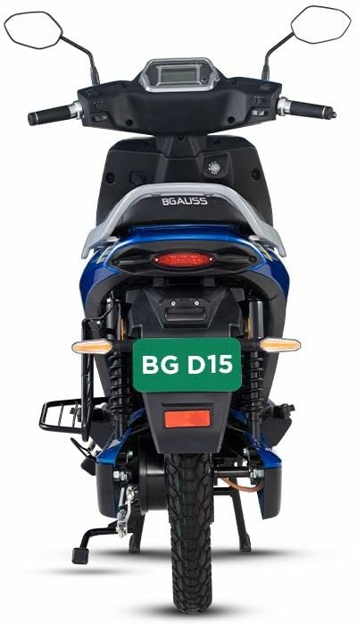 Image of BG D15 Pro Electric Scooter With Charger, Glistening Blue (Advance Booking for Ex-Showroom)