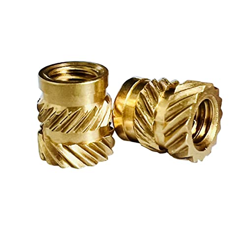ShineNow Inserções roscadas de latão para peças de plástico impressas M2, 70 unidades