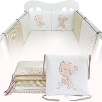 Générique Lot De 6 Coussinets De Bord Respirants Et Doux, élastiques, Pour éviter Les Chocs, Le Lavage (Ours Rose