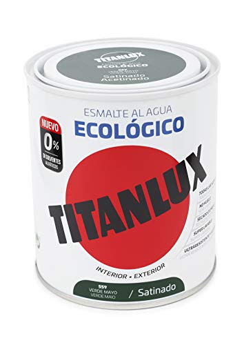 Titanlux Ecológico Esmalte al agua mulisuperficie Satinado Verde Mayo 250 ml