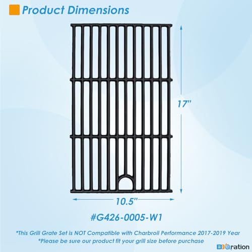 Image of 17 inch Grill Grate for Charbroil Performance 6 Burner 463228622