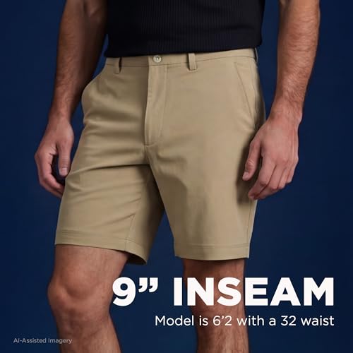 Haggar Men's Sport Travel Performance Short - 7 and 9 Inch Inseams Khaki - image 5