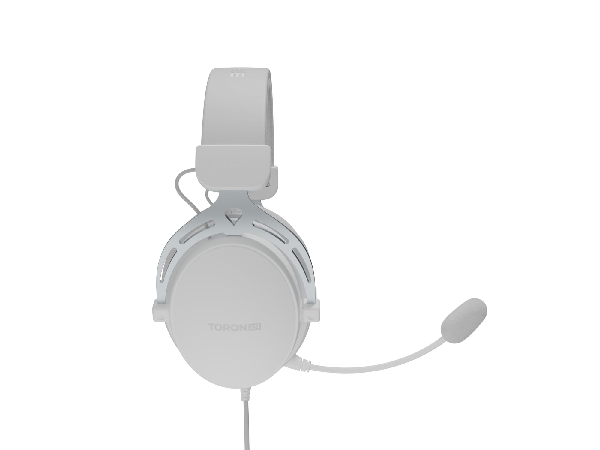 Genesis Toron 531 Gaming Headset – Over-Ear Kopfhörer mit 50 mm Treibern, abnehmbares Mikrofon, 3,5 mm Klinke, geschlossene Bauweise, Lautstärkeregler am Kabel, kompatibel mit PC und Spielkonsole