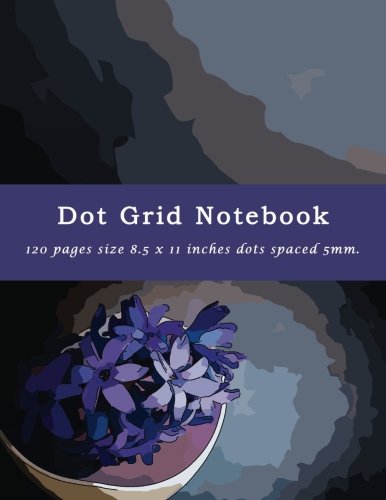 Dot Grid Notebook 120 pages size 8.5 x 11 inches dots spaced 5mm.: Black dots spaced bullet journal grid composition book design (Dot Grid Bullet Notebook School Office Supplies)
