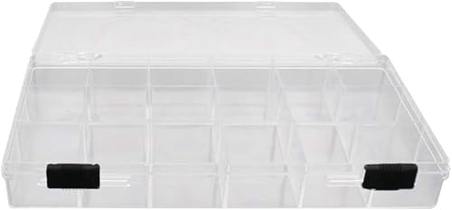 MroMax Caja de almacenamiento de componentes PS 8.071x4.134x1.181 in contenedor organizador de plástico Rejillas fijas Cajas de herramientas para