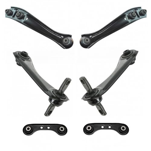 TRQ Rear Upper and Lower Control Arm Set Driver and Passenger Side Compatible with 1996-2000 Honda Civic