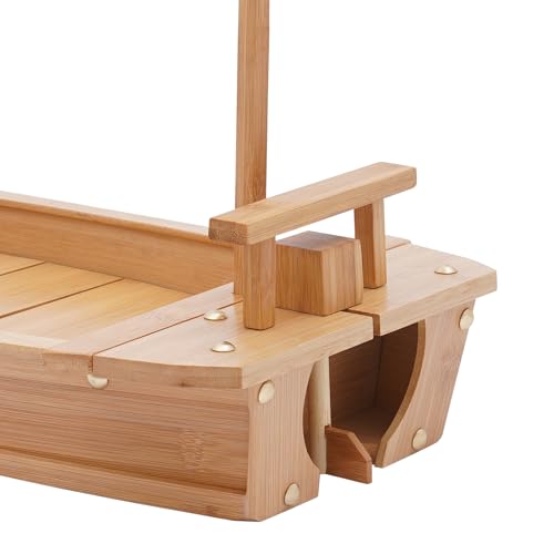 Bandeja de Sushi de Madera en Forma de Barco Grande miniatura 7