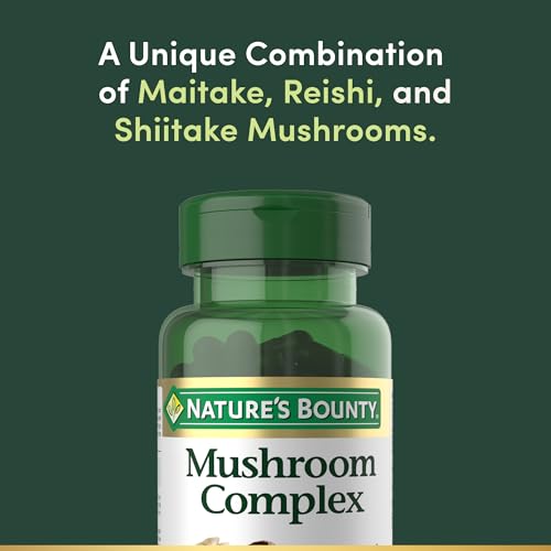 Nature's Bounty Mushroom Complex for Immune Support, 60 Capsules - image 3