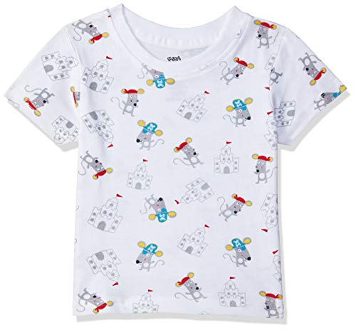 Image of miniklub Boys Pack of 3 Printed Round Neck Pure Cotton T-Shirts