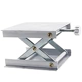 GZWZH 3.54x3.54inch Laboratory Adjustable Aluminium Levelling Table Level Accessories Industrial Material Handling Product Pulling and Lifting Stand