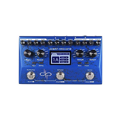 WSMLA Zoom Electric Guitar Multi Effect Guitar Effect Pedal Premium Dual Delay + Reverb Multi-Effects Pedal 15 Types of Delay Effects 9 Reverb Effects 44s Recording Time Tap Tempo - Image 4