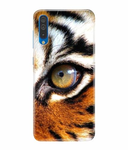 Image of Printed Hard Back Case Cover & Compatible for Samsung Galaxy A50 / Samsung A50S / Samsung A30S | Tiger Eyes (Multicolor) - D1185