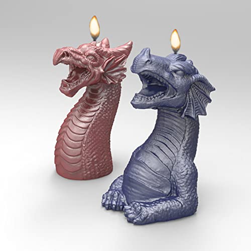 Dragon Head Silicone Candle Mold Soap Mold Fondant Chocolate Cake Candy Mould Epoxy Resin,DIY Wax,Polymer Clay by Anktily - Image 7