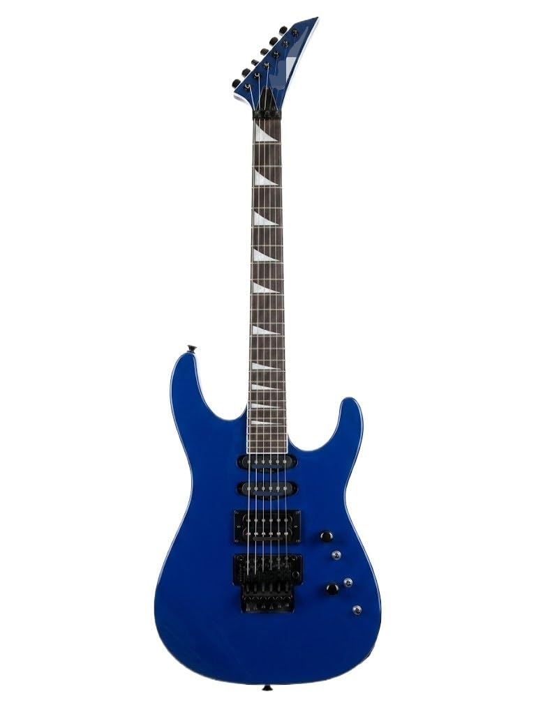 Chitarra elettrica Solid Body, blu con pickup HSS e tremolo bloccabile, 6 corde full size for hard rock (Guitarra Eléctrica)