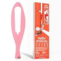 TGIOW Cat Door Latch - Flex Latch Cat Door Holder, Keeps Dogs Out of Litter Boxes & Food, 5 Adjustable Straps 2.5-6\" Wide, Easy to Install