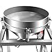 Automatic Powder Sifter Automatic Sieve Shaker Industrial Vibrating Sieve Machine Automatic Sifter Shaker Machine 19.6in 40&100Mesh Sieve Screen Optional (110V)