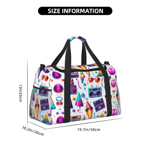 unicorn food print Weekender Overnight Carry On Bag Gym Luggage Bag Duffel Bag for Travel Women4