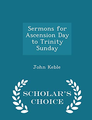 Sermons for Ascension Day to Trinity Sunday - S... 1298342899 Book Cover
