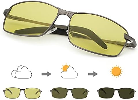 Nachtsichtbrille Autofahren Herren Photochromatisch Fü Mit Herren Uva&Uvb Schutz