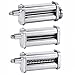 Pasta Maker Attachments Set for all KitchenAid Stand Mixer, including Pasta Sheet Roller, Spaghetti Cutter Stainless Steel Pasta Roller Accessories with 8-Speed