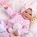 BABESIDE Reborn Baby Dolls Silicone Full Body Sunny - 17 Inch Cute Soft Realistic Baby Doll Poseable Smiling Real Life Baby Dolls with Complete Accessories for 3+ Years Old Gifts, Pretend Play