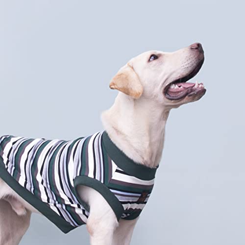 Extra Large Dog T shirts Clothes Sleeveless Tank Top Vest for Labrador Rottweiler Great Dane, Green, 8X-Large Extra Large Dog T shirts Clothes Sleeveless Tank Top Vest for Labrador Rottweiler Great Dane, Green, 8X-Large