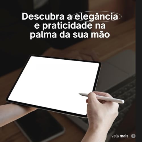 Caneta Touch Stylus Digital Capacitiva de Alta Sensibilidade Ponta Fina 1.5mm Bateria Recarregável C