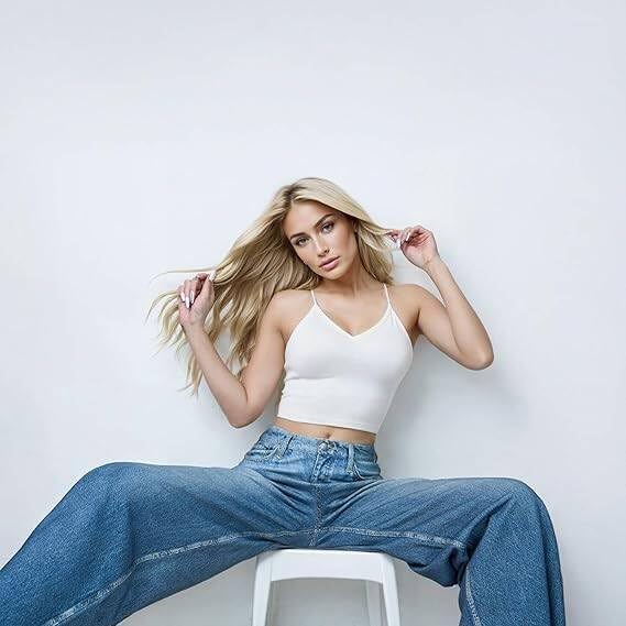 French Terry Sweatpant Jeans Denim Sweat Pants Look Like Jeans Baggy Wide Leg Stretch Pants Jeggings for Women Trendy - Image 3