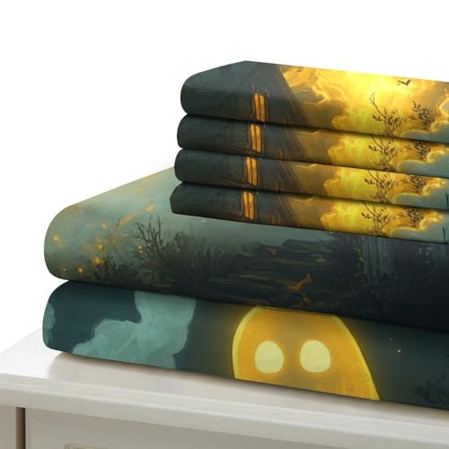 Housse de couette 3D lavable en machine en microfibre résistante King size - 7