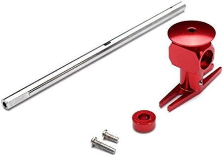 WLtoys V977 V966 RC Helicopter Parts Metal Rotor Head + Main Shaft / Red