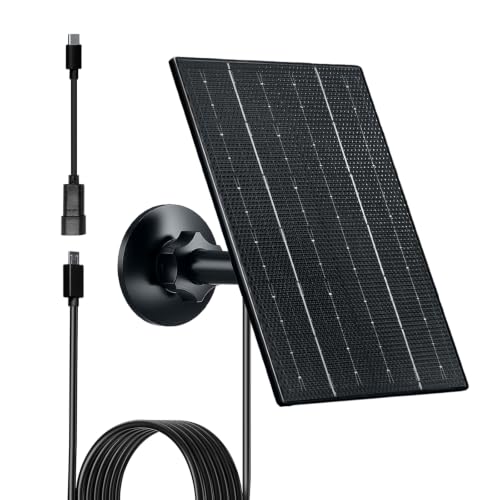 Zivif 4W USB Solar Charger for Outdoor Battery Camera