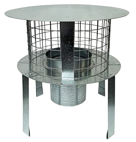 Chimney Pot Flexible Flue Liner Pot Hanging Cowl to Fit 5 Flexible Flue Liner