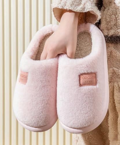 Epsion Warm Slippers for Women Soft House Slippers Cotton Furry Fluffy Shoes Comfy Winter Plush Memory Foam Indoor Outdoor Shoes3