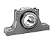 Sealmaster ERPBXT 500-4 Pillow Block Tapered Roller Bearing, Expansion Type, Heavy-Duty, Regreasable, Concentric Double Locking Collars, Felt Seals, Cast Iron Housing, 5" Bore, 6" Base to Center Height, 16-1/2" Bolt Hole Spacing Width, ?3 degrees Misalignment Angle