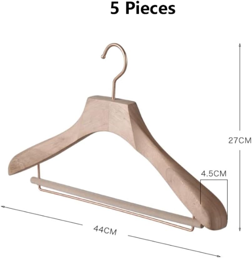 Decor Hangers Hangers Wooden Coat Hangers 5 Pack Durable Clothes Hanger Smooth Suit Hangers Premium Hangers for Clothes Hangers Space Saver