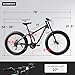 Ecarpat 26x4 Inch Full Suspension Mountain Bike, 21 Speeds Dual Disc Brake, Men Women Steel Mountain Bike, Adult Trail Beach Snow Commuter City Bikes