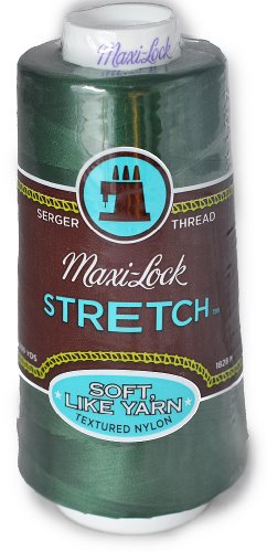 A&E Maxi Lock Stretch Textured Nylon Churchill Green Serger Thread Mwn-32279 #TOP25
