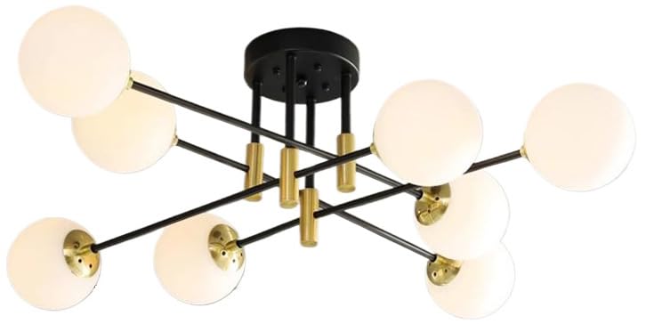 Lampe à bulles 6 lumières pour remplacer un éclairage de salle à manger trop sombre