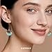 Silver/Gold Boho Dangle Statement Earrings for Women Trendy,Handmade Vintage Dainty Cute Long Drop Summer Earrings,fashion Accessories Jewelry Gifts (A60 Japan Style Fan Shanped Earrings)