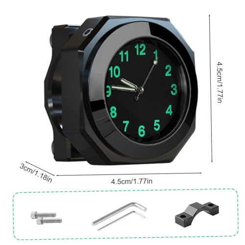 Reloj de motocicleta digital y portátil resistente al agua para manillar 5