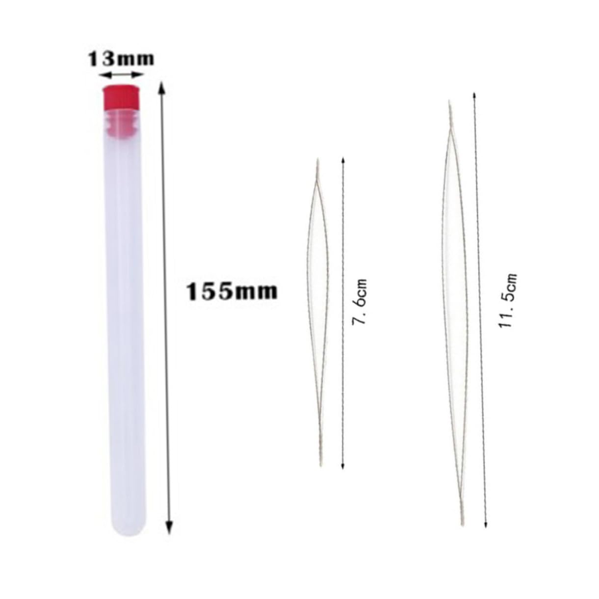 HOODANCOS 10pcs Beading Needles Kit Threaders Set Storage Bottle Metal Material for Jewelry Making Embroidery Crocheting and Sewing