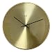 HITO Silent Non Ticking Wall Clock Glass Front Cover Accurate Sweep Movement 12 inch Modern Decorative for Kitchen, Living Room, Bathroom, Bedroom, Office (Gold 1)