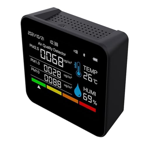 温度湿度co2 pm2.5お手軽モニター Amazon | 空気品質モニター CO2 PM1.0 PM2.5 PM10 モニター 温度