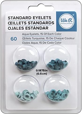 We R Eyelets Standard 60/Pkg-Aqua