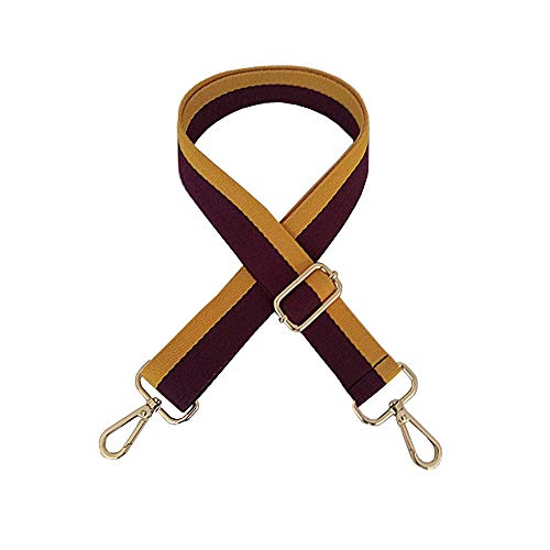 Preisvergleich Produktbild Umily Mode Herren Damen verstellbar Schultergurt Taschengurt Umhängegurt für alle Schultertaschen, Tragetaschen und Handtaschen Goldfarbenes Metall, 80-140cm, 3,8 cm breit