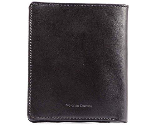 Big Skinny Metro Leather Bi-Fold Slim Wallet, Holds Up to 20 Cards, Black4