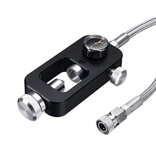 IORMAN DIN Valve Scuba Adapter 4500psi High Pressure PCP Paintball HPA Tank Fill Station (Stainless Steel Braided) - Thumbnail 5