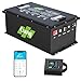 48V Golf Cart Battery 125Ah Lithium Battery, With Intelligent 200A BMS, Mobile APP Control LiFePO4 Battery, Max. 6400W Load Power, for Home, RV Camper, Marine Boat Yacht, Off-Grid Solar System